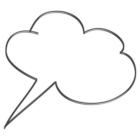 Speech Cloud Doodle Vector Free Vector Download Freeimages