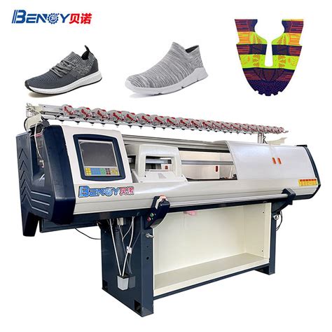 Three System 36 Inch 3D Sport Shoe Upper Flat Knitting Machine Of 14