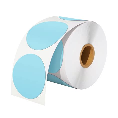 Buy MUNBYN 2 Inch Blue Circle Thermal Sticker Labels Self Adhesive