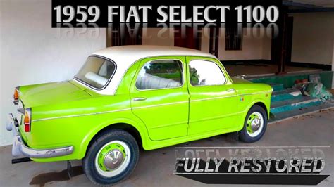 1959 Italian Beauty Fiat Select 1100 Hand Gear Fully Restored Car Fiatselect Tapemeter