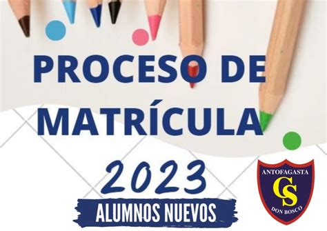 Circular Informativa Matrícula Año 2023 para alumnos nuevos