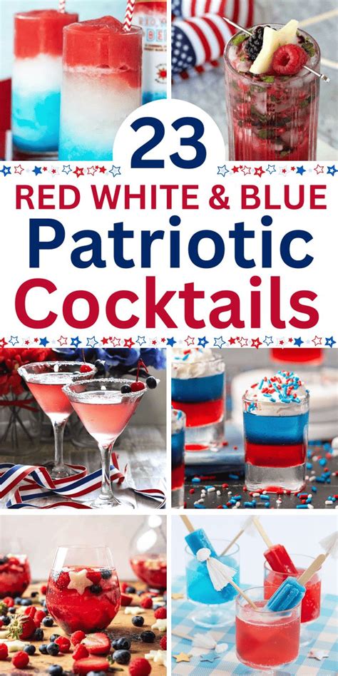 23 Easy Festive 4th Of July Cocktails Red White And Blue Drinks