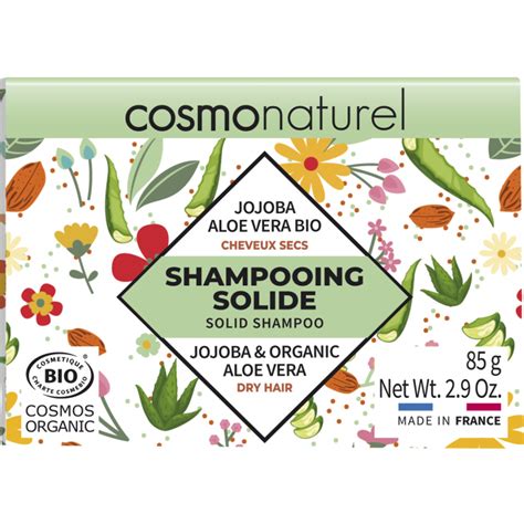 Shampooing Solide Cheveux Secs Jojoba Aloe Vera BIO Cosmo Naturel