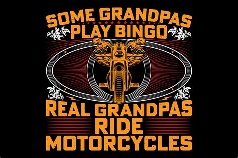 Grandpas Ride Motorcycle T Shirt Graphic Graphic By Emrangfxr · Creative Fabrica