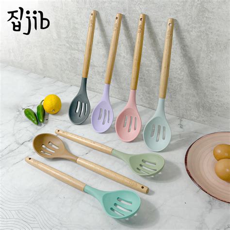 Jual JIB Silicone Slotted Spoon Silicone Utensil Utensile Silicon