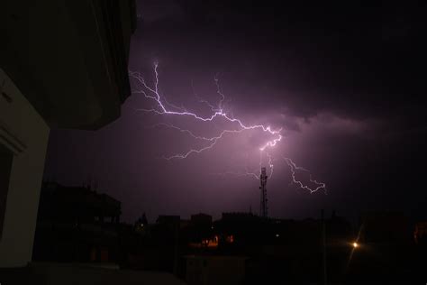 Lightning Jolt During Night Time · Free Stock Photo