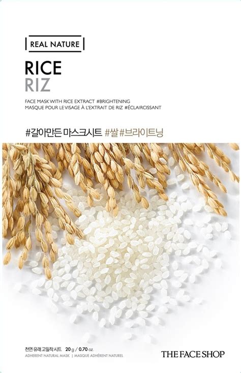 The Face Shop Real Nature Rice Face Mask ingredients (Explained)