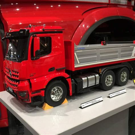 Tamiya Mercedes Arocs Tipper Truck Red Silver