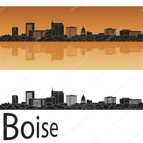 Boise Skyline Stock Vector Image By Paulrommer 72496957