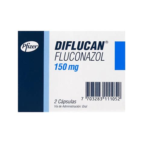 Diflucan Fluconazol 150 Mg Pfizer Caja X 2 Cápsulas