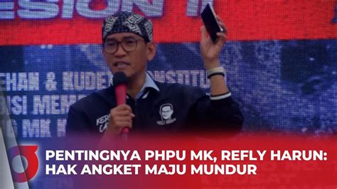 Refly Harun Tegaskan Pentingnya PHPU MK Permohonan Mahkamah Konstitusi