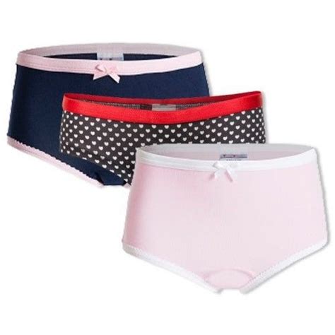 Underwunder Girls Slips Hipster Pack Blue Pink Hearts Urifoon