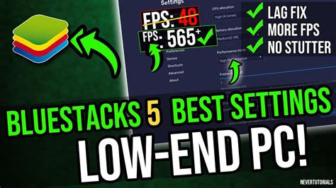 🔧bluestacks 5 Best Settings For Low End Pc Bluestacks Lag Fix And Fps Boost For All Games