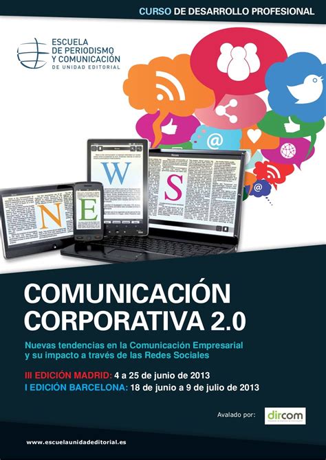 Programa De La 3ª Edición Del Curso De Comunicación Corporativa 2 0