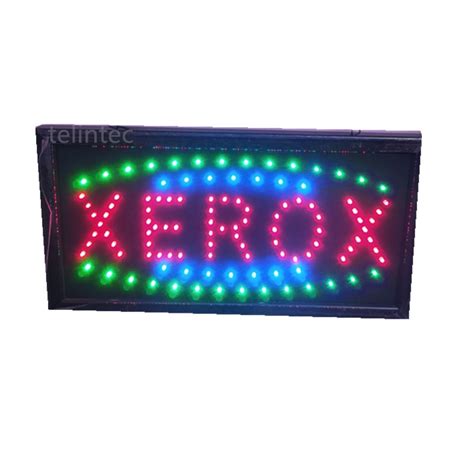 Painel LED Placa Luminoso Letreiro XEROX Escrito LED Pisca Shopee Brasil