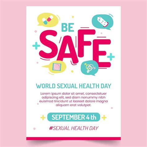 Free Vector World Sexual Health Day Vertical Flyer Template