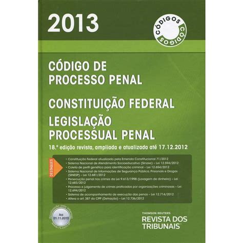 Livro C Digo De Processo Penal Constitui O Federal E