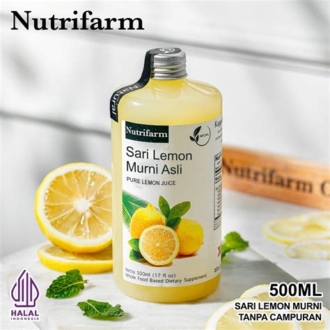 Jual Nutrifarm Sari Lemon Murni Organik 500ml Sari Lemon Premium