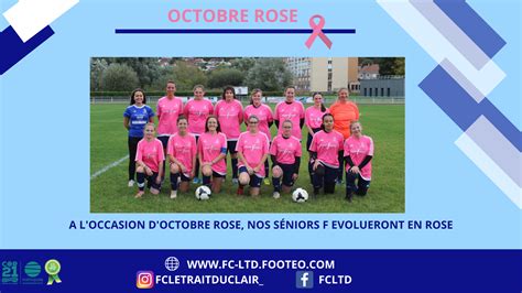 Actualit Octobre Rose Club Football Football Club Le Trait Duclair