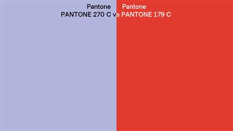 Pantone 270 C Vs Pantone 179 C Side By Side Comparison