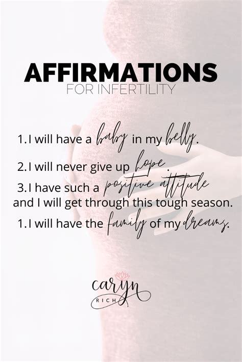 Fertility Affirmations And Mantras Artofit