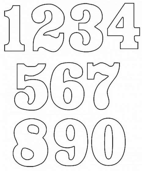 Plantillas De Números Grandes Para Imprimir Moldes De Letras Moldes De Numeros Plantillas De