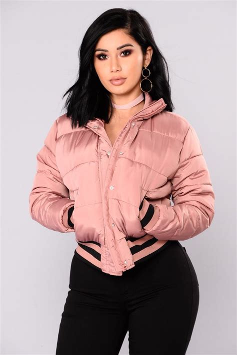 Mrs Jackson Puffer Jacket Light Pink Bodysuit Fashion Fashion Fashion Nova Outfits