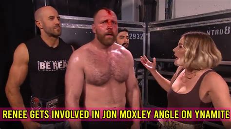 Renee Paquette Gets Involved In Jon Moxley Angle On Aew Dynamite Youtube