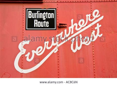 Burlington northern, Burlington, Train board