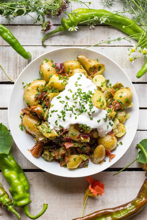 Warm Potato Salad With Bacon Long Hots Coley Cooks