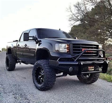 Black gmc sierra lifted