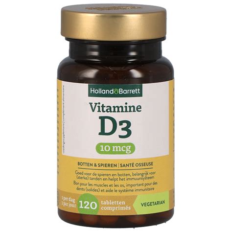 Vitamine D3 10 Mcg 120 Tabletten Holland Barrett