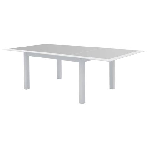 Mesa De Jard N Extensible Allure Gris Y Blanca Asientos