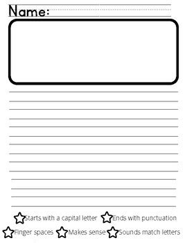 Five Star Writing Primary Lined Paper With Picture Box Lines