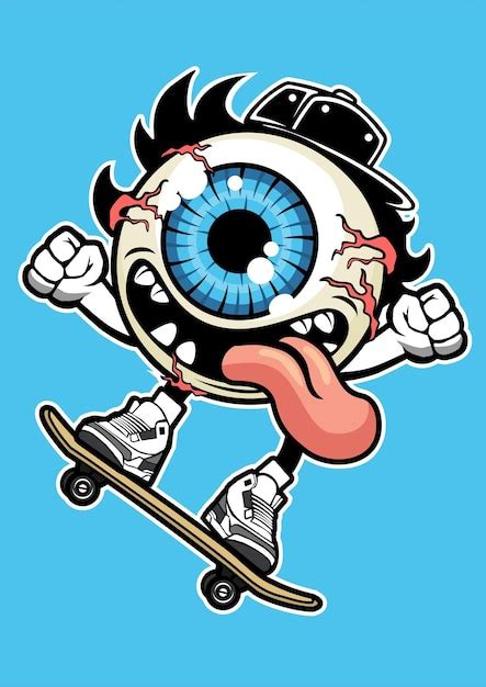 Skateboard Cartoon Characters