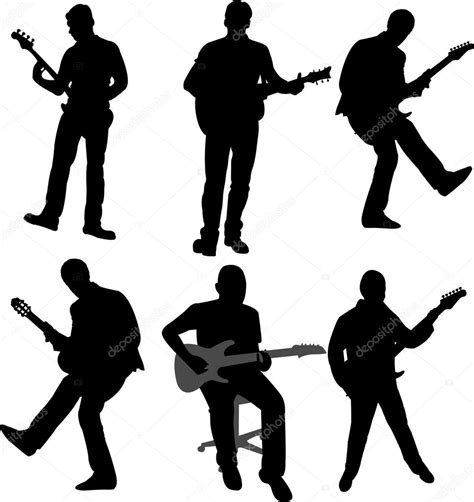 Guitarists Silhouettes Stock Vector By ©nebojsa78 2167868