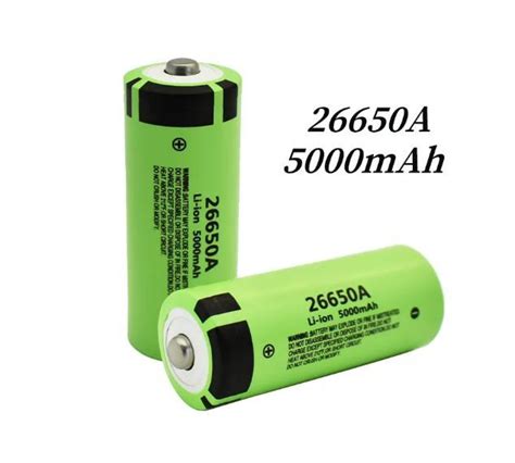 26650A 3 7V 5000mAh Электрический аккумулятор большой емкости