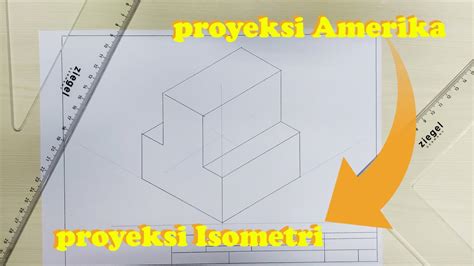 Tutorial Gambar Teknik Menggambar Proyeksi Orthogonal Menjadi