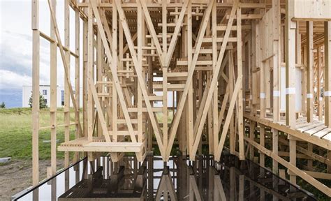 This timber installation challenges students to think about new ways to ...