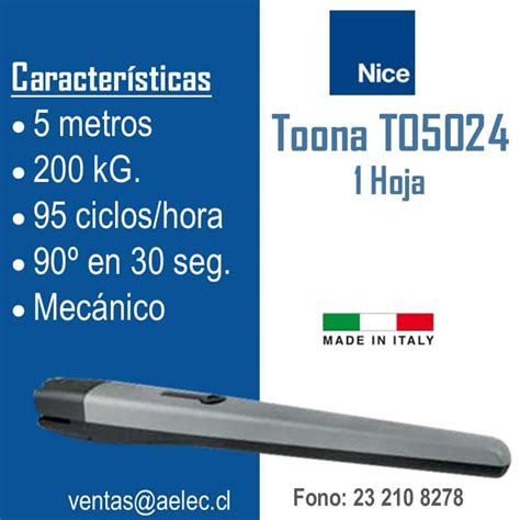 NICE Toona To5024 1H Aelec Cl