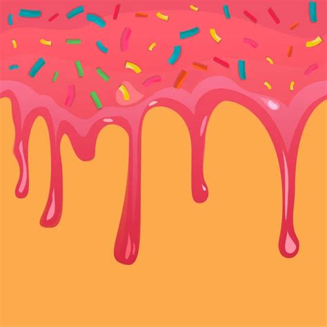 Dripping Pink Frosting Vector Images Dripping Pink Frosting