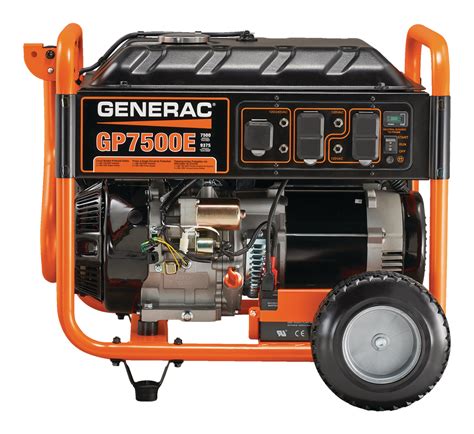 Generac 7500/9375 Watt GP 7500E GP Series Portable Gas Generator ...