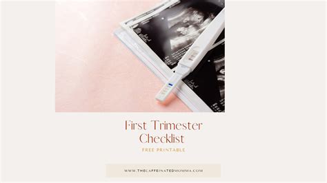 First Trimester Checklist - The Caffeinated Momma