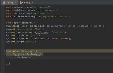 PhpStorm does not recognize node.js syntax - Stack Overflow