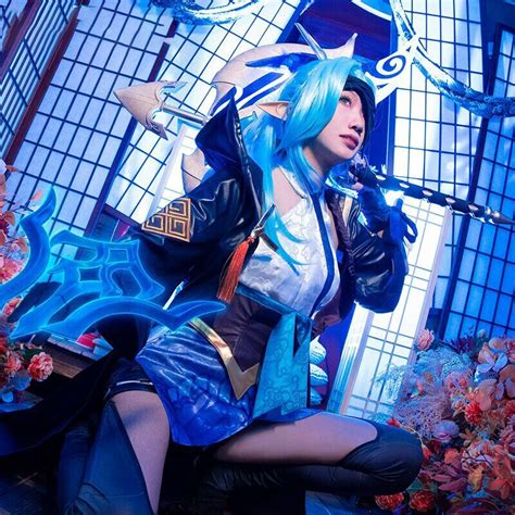 Jogo lol espírito flor shauna vayne cosplay trajes feminino roupas