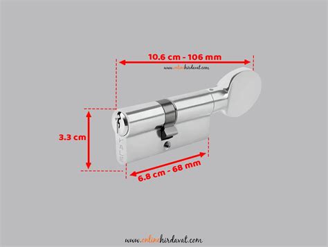 Kale Kilit 164 GMC 68 mm Nikel Mandallı Barel onlinehirdavat