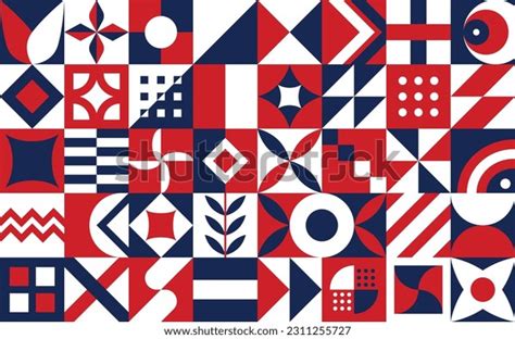 National French American Heritage Month Background Stock Vector