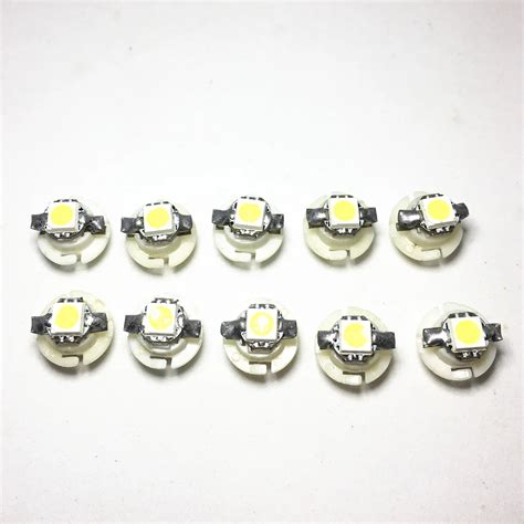 10 pçs b8 4 led brandnew t5 b8 4d 5050 1smd luzes indicadoras laterais