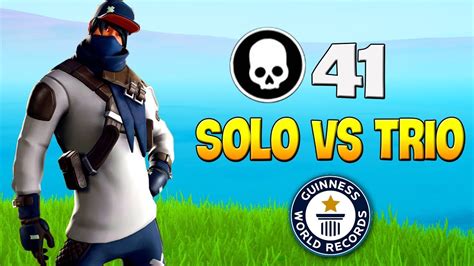 World Record 41 Kills Arena Solo Vs Trio Fortnite Compilation