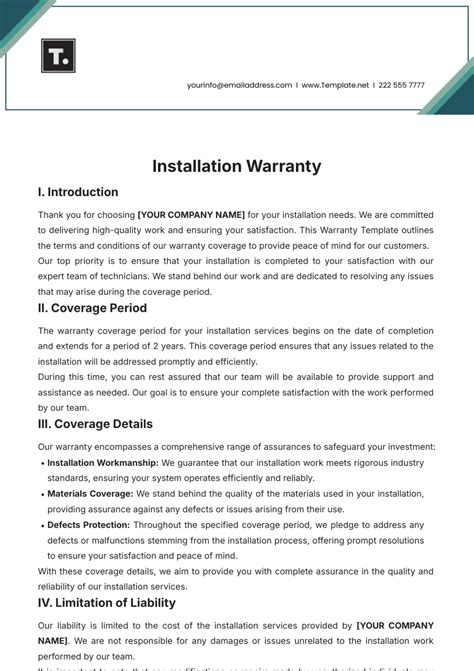 Free Warranty Templates to Edit Online & Print